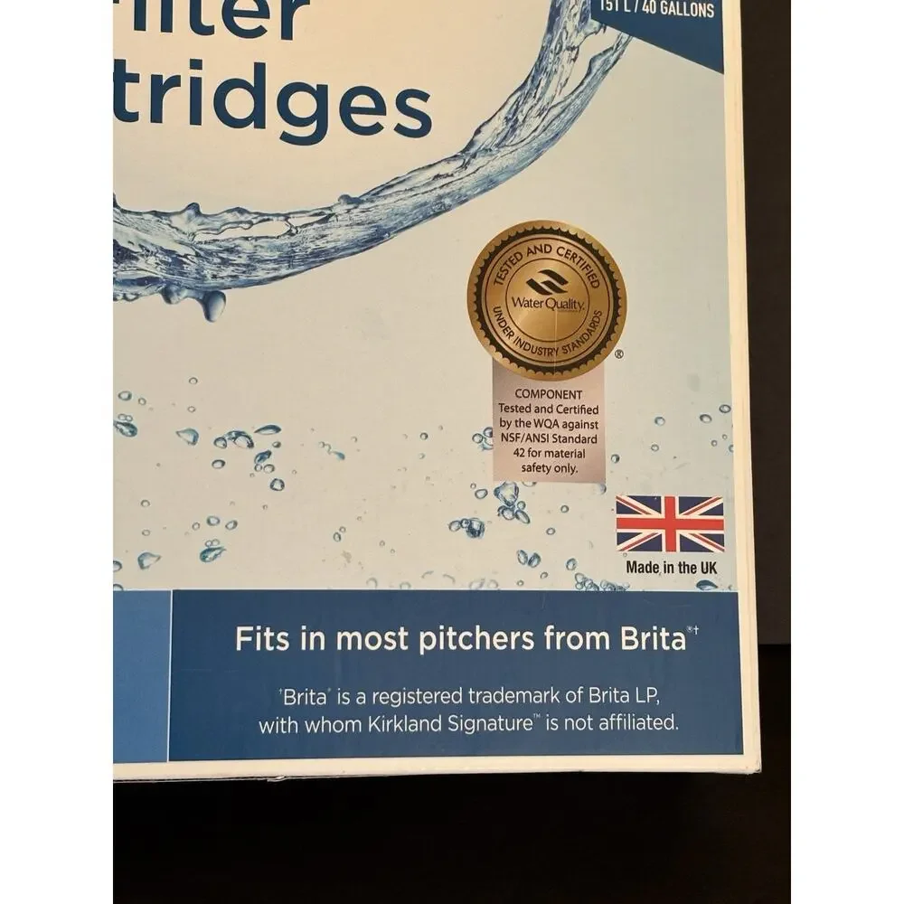 Kirkland Signature Water Filter Cartridge, 7-pack set - NEW Open Box